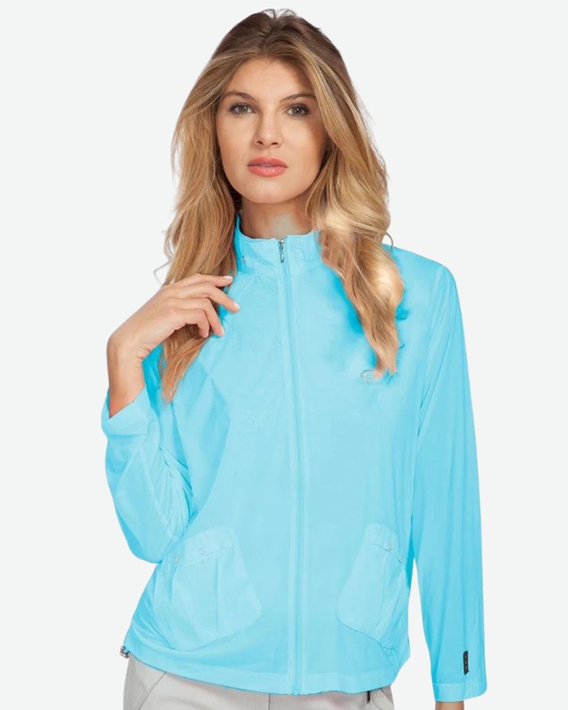 Jamie Sadock Cooltrex Solid Sunsense Quarter Zip Pull Over| PGA TOUR