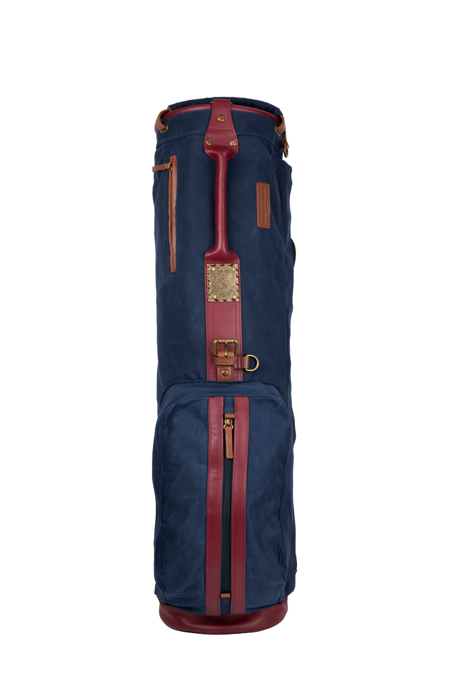 38 South Waxed Canvas/Leather Sunday Bag with Stay – A2Z Golf