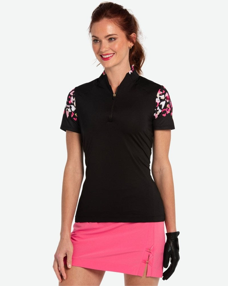 EPNY Polo S/S Zip Mandarin Collar – A2Z Golf