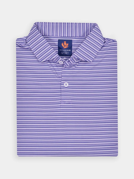 トップス MULTI STRIPE L/S POLO SHIRT Donald Ross Sport Polo - 224 3 Colour Multi Stripe – A2Z Golf