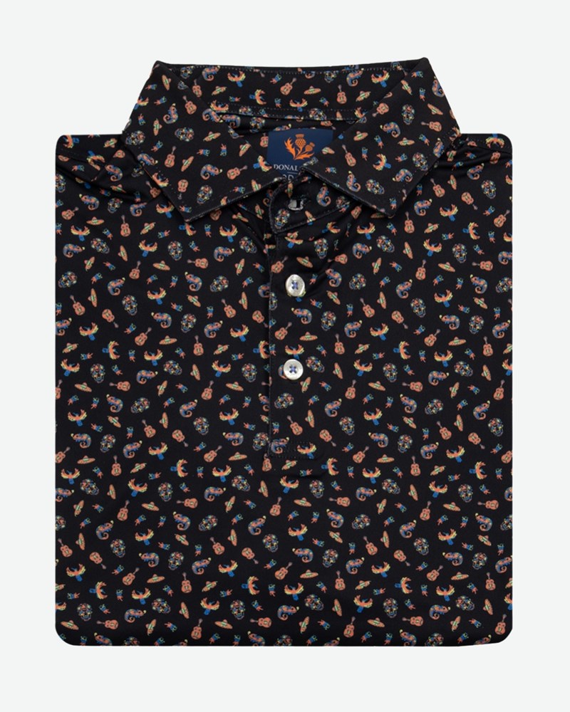 Donald Ross Sport Polo 225 Day Of The Dead Print – A2Z Golf