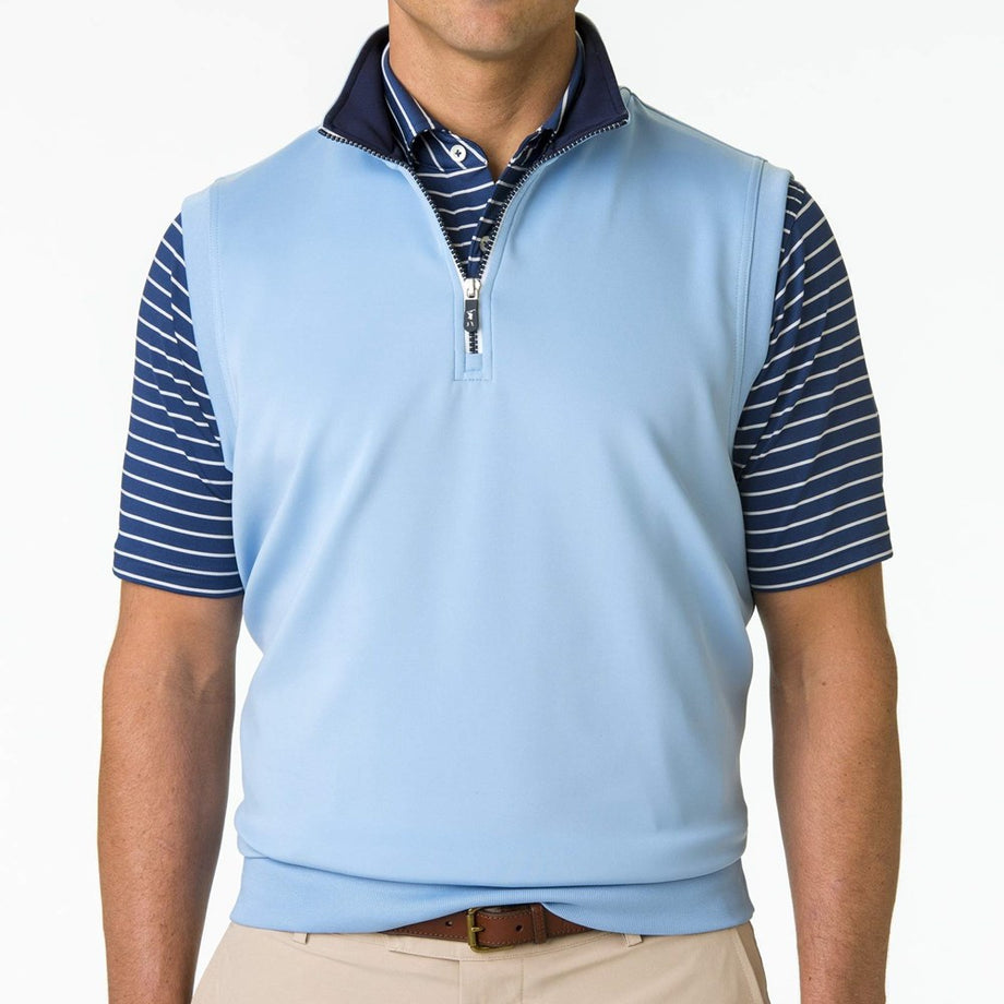 F&G Vest - Caves 1/4 Zip Solid – A2Z Golf