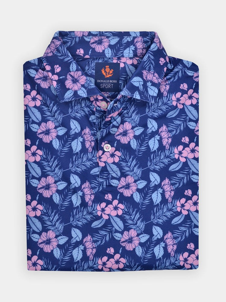 Donald Ross Sport Polo 124 Hawaiian Vibes Print – A2Z Golf