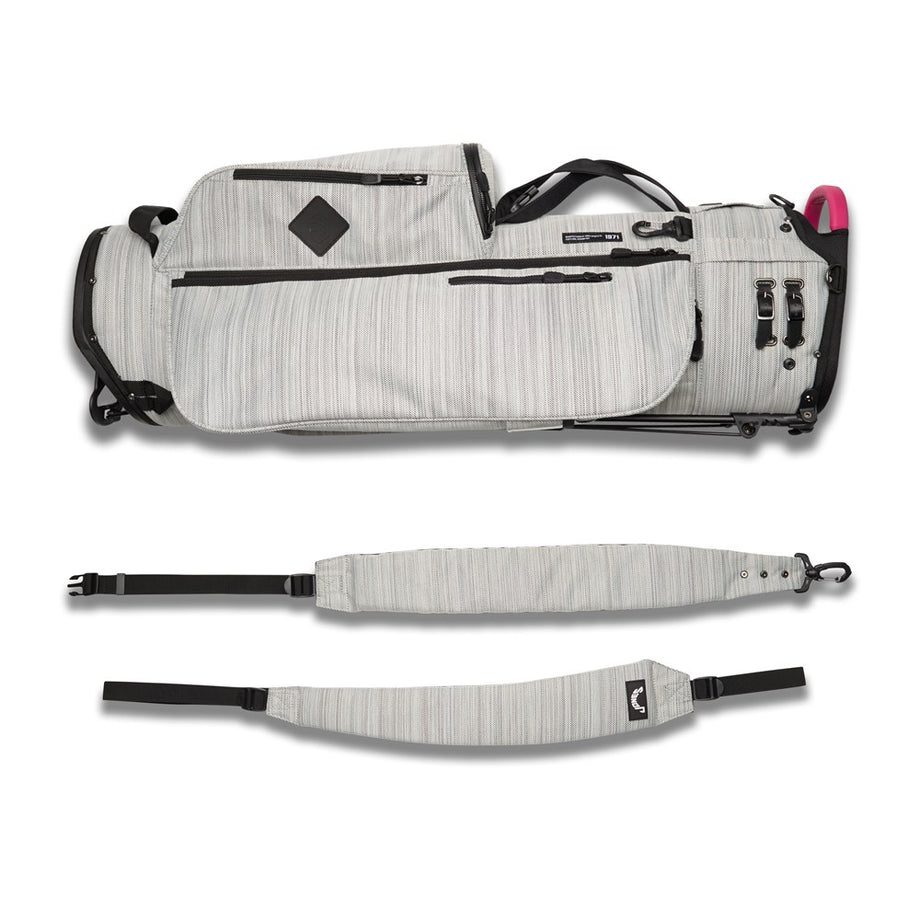 Jones Golf Bag - Utility Trouper 2.0, Grey Twill/Pink – A2Z Golf